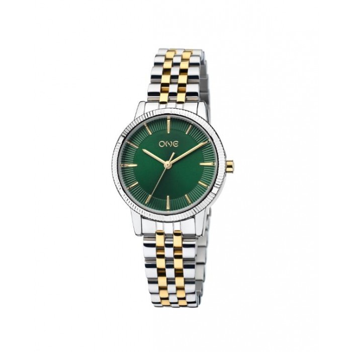 RELÓGIO ONE SPLENDORA BICOLOR GREEN DIAL